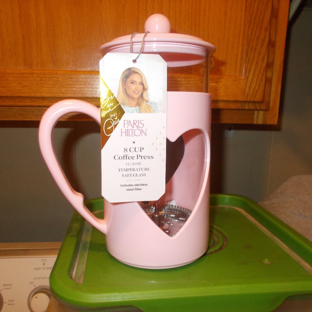 Paris Hilton coffee press NWT